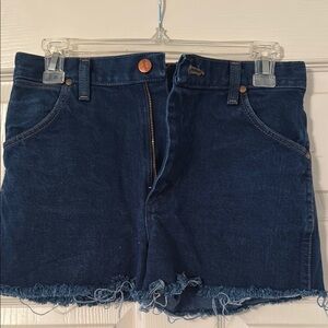 Wrangler Dark Blue Denim Shorts